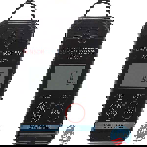 Single Gas Detector: Carbon Dioxide, 0 to 500 ppm;0 to 1999 ppm, Light, LED