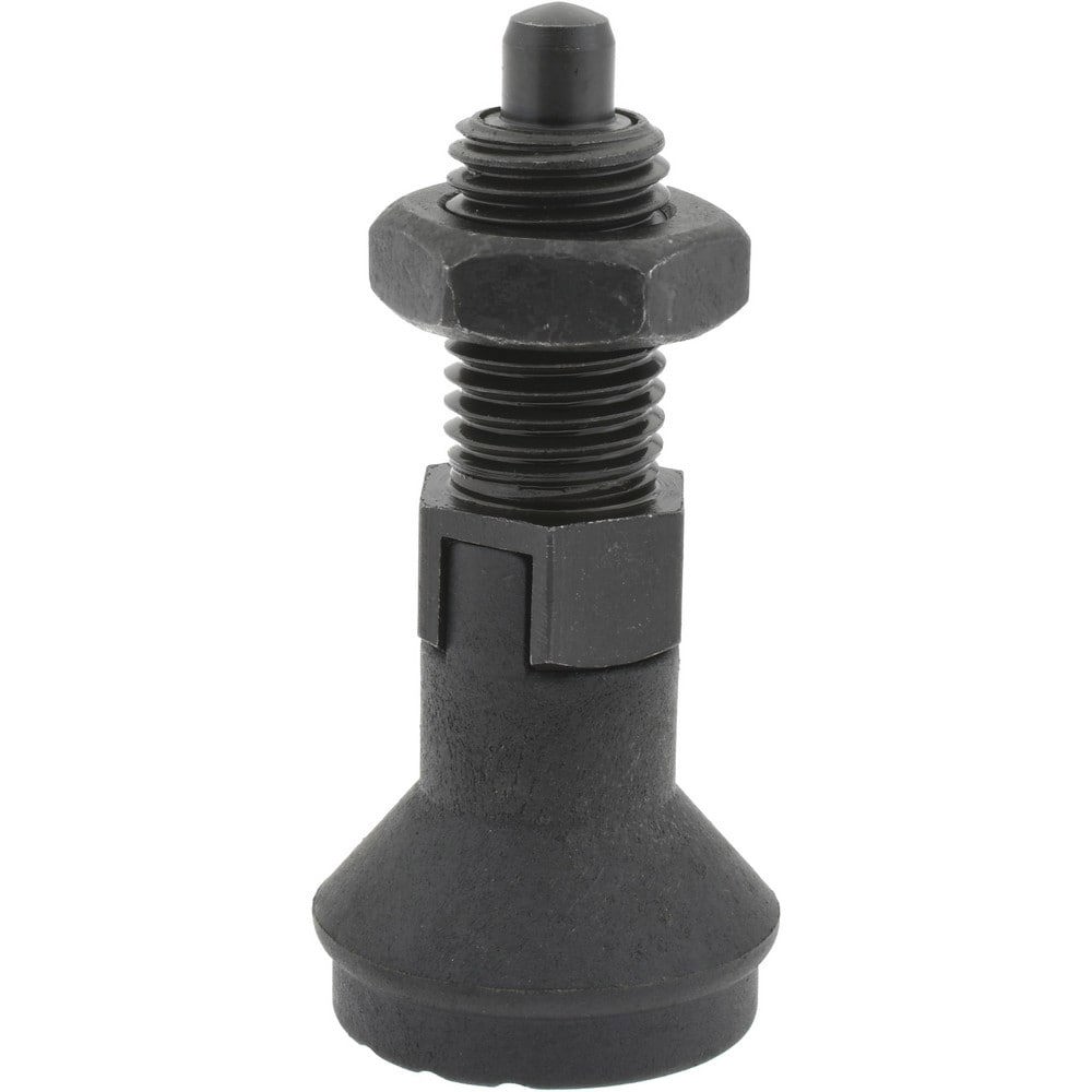 M12x1.5, 17mm Thread Length, 6mm Plunger Diam, Lockout Knob Handle Indexing Plunger