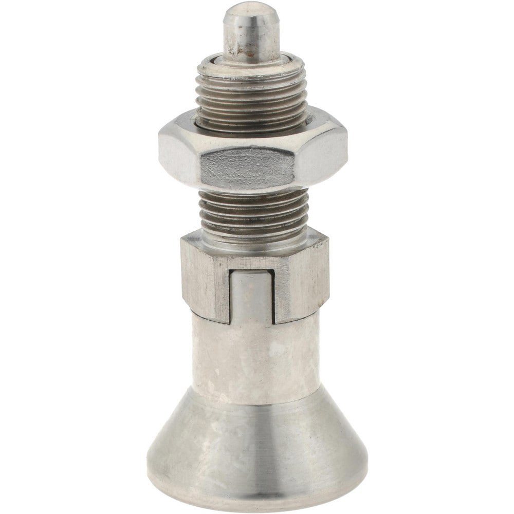 M16x1.5, 23mm Thread Length, 8mm Plunger Diam, Lockout Knob Handle Indexing Plunger