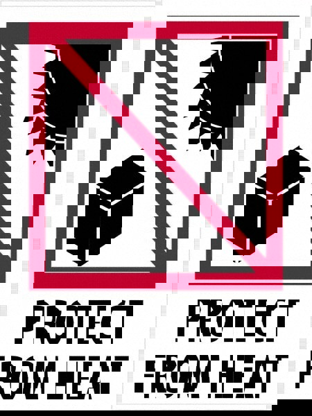 Label Maker Label: Red, Black on White, Paper, 4