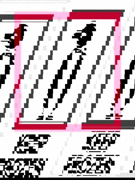 Label Maker Label: Red, Black on White, Paper, 4