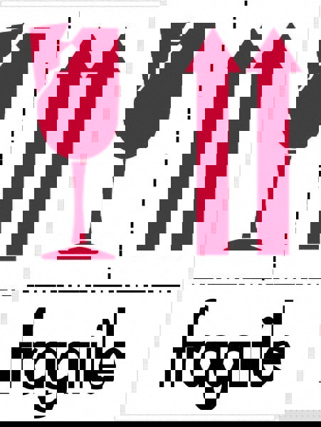 Label Maker Label: Red, Black on White, Paper, 4