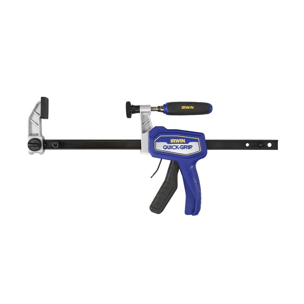 Bar Clamps; Maximum Capacity (Inch): 12 ; Overall Length (Inch): 12 ; Rail Material: Steel ; Replaceable Pads: No ; Handle Material: Plastic Resin ; Maximum Spread (Inch): 12