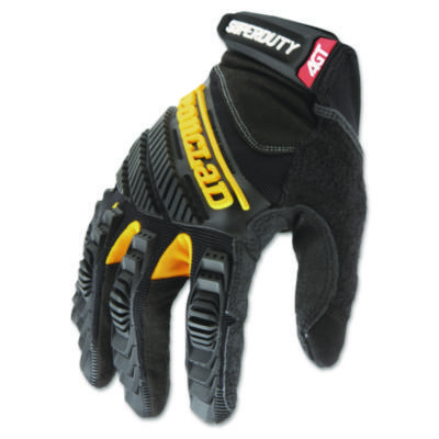 GLOVES,SUPR DTY,MED,BK/YL