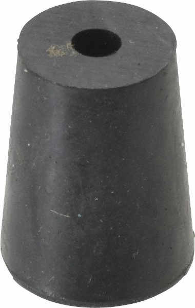 #2, 5/8 Small to 25/32 Large End Diam, Tapered Rubber Stopper with Hole