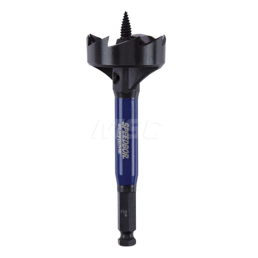 Self-Feed Drill Bits; Drill Bit Size: 2in ; Shank Diameter: 0.4375 ; Shank Size: 0.4375 ; Shank Type: Hex ; Tool Material: Steel ; Coated: Coated