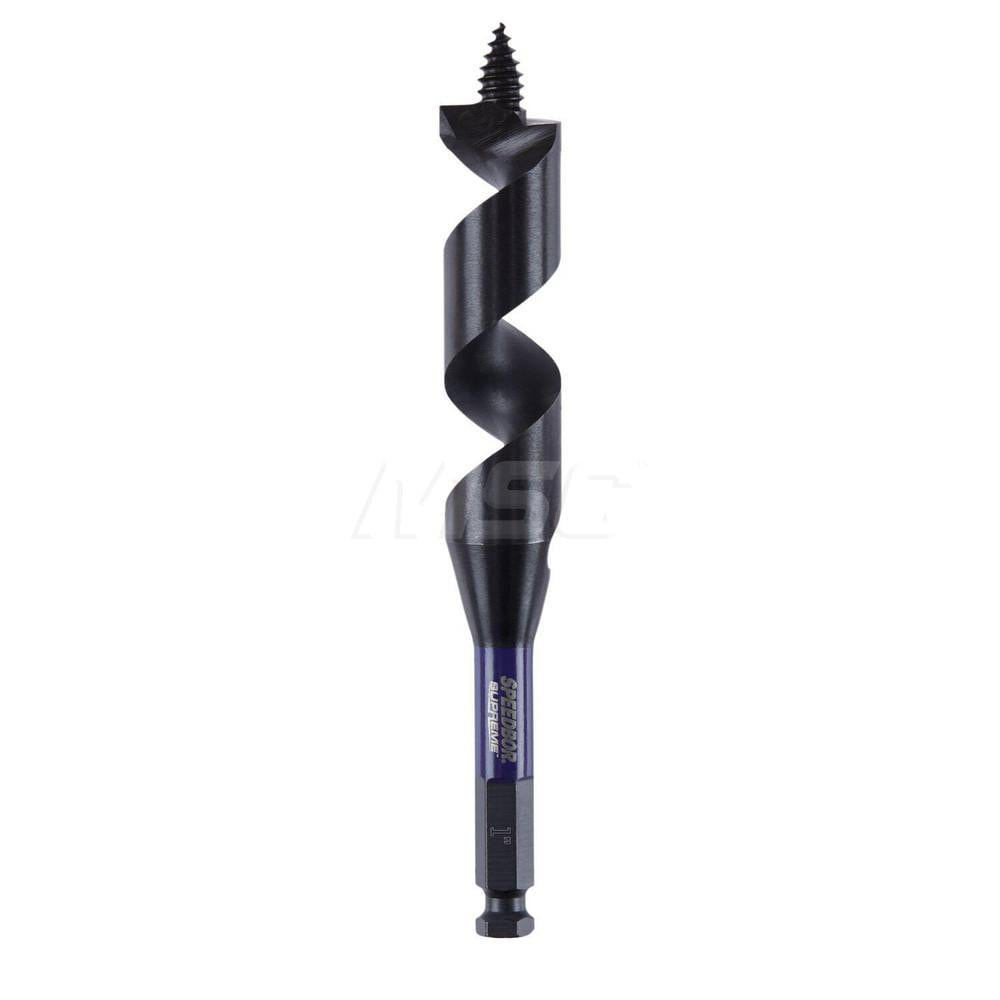 Auger & Utility Drill Bits; Auger Bit Size: 1.0000 ; Shank Diameter: 3.0000 ; Shank Size: 3.0000 ; Shank Type: Hex ; Tool Material: High-Speed Steel ; Coated: Coated