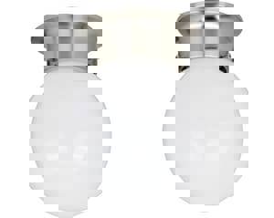 6 in. LED Globe Fixture in Brushed Nickel