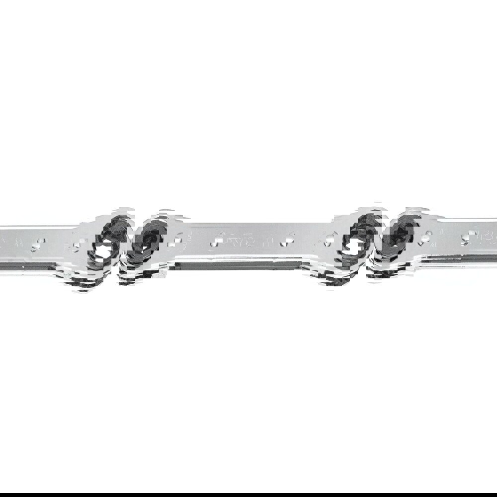 Box End Wrench: 1/4 x 3/16 sq in, 9/16 x 1/2 Hex in