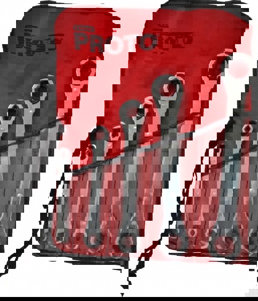 Ratcheting Box Wrench Set: 5 Pc, Inch