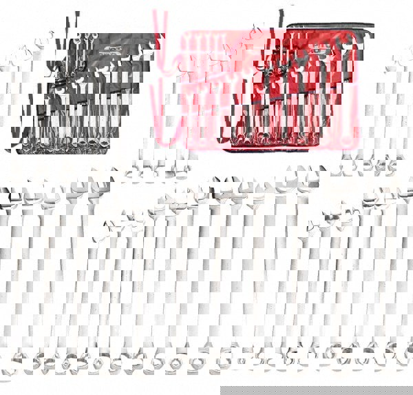 Combination Wrench Set: 31 Pc, Inch