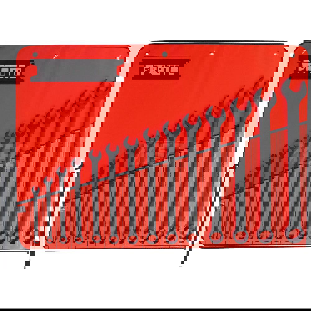 Combination Wrench Set: 14 Pc, Inch