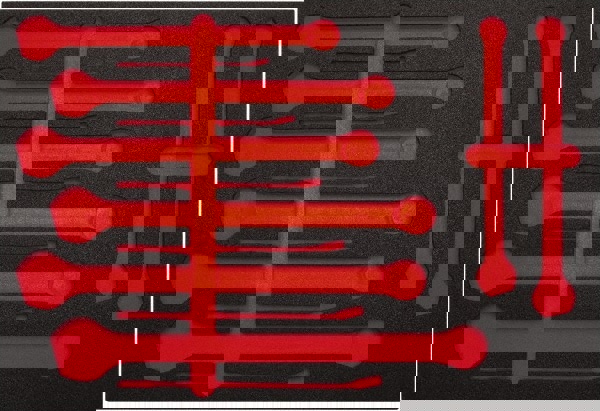 Tool Box Case & Cabinet Inserts; Type: Foam Insert ; For Use With: J1200FBASD ; Material Family: Foam ; Width (Inch): 23 ; Depth (Inch): 16 ; Color: Black/Red