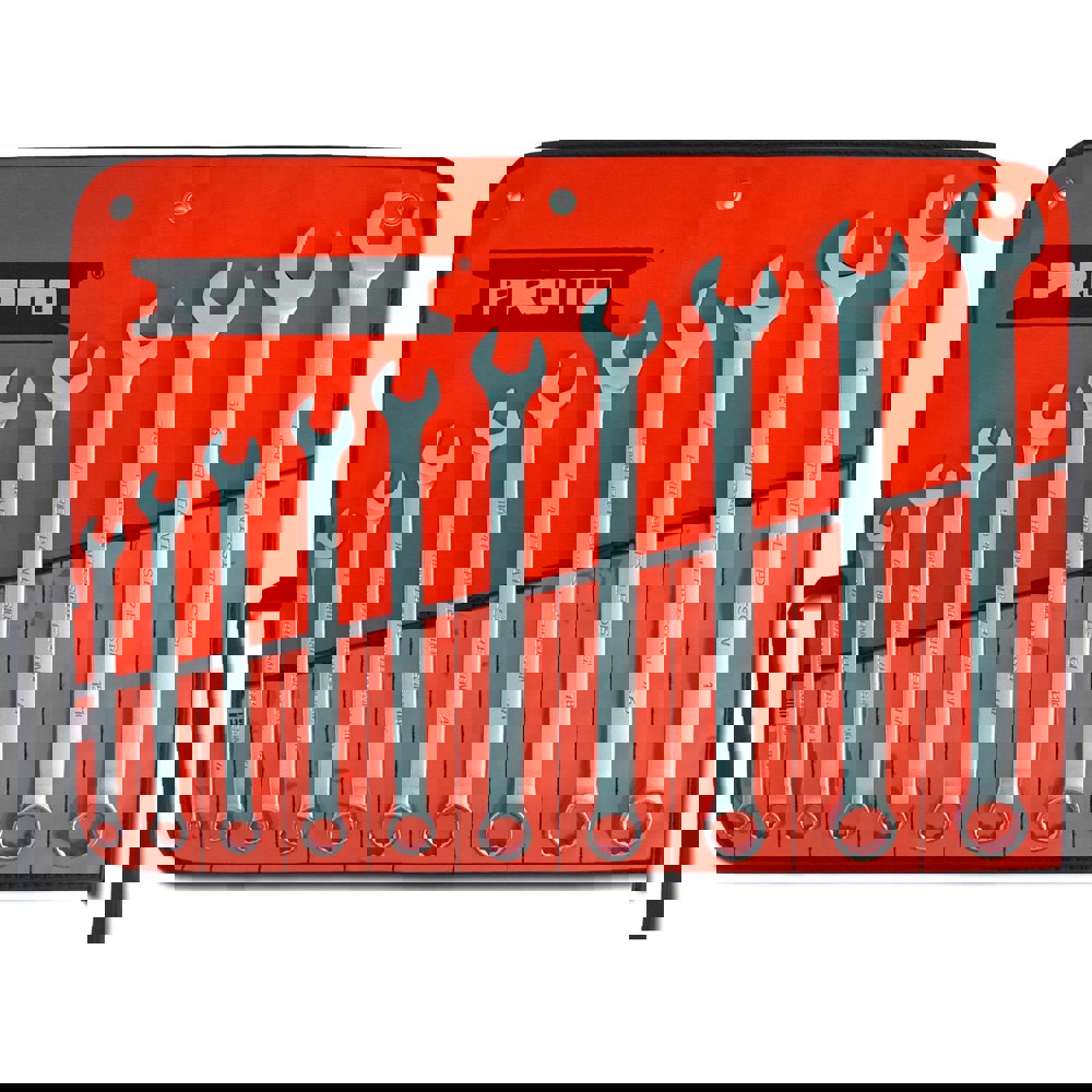 Combination Wrench Set: 10 Pc, Inch