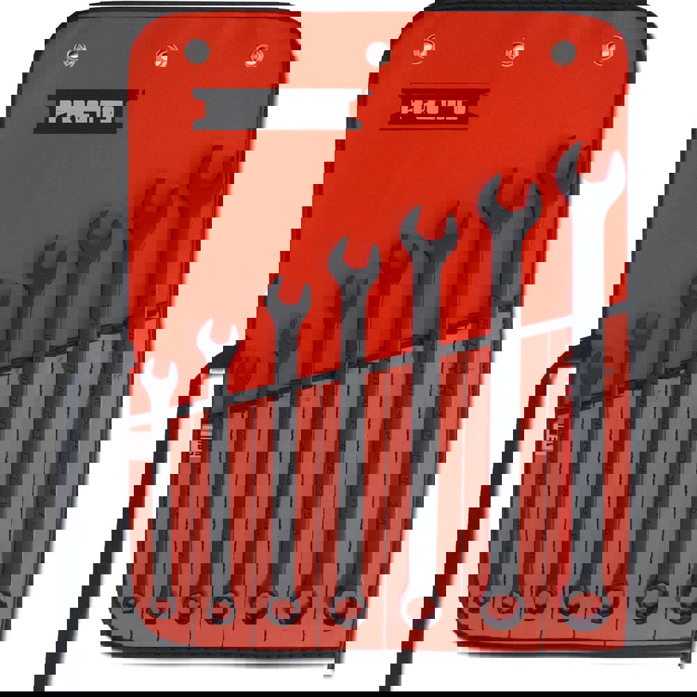 Combination Wrench Set: 7 Pc, Inch