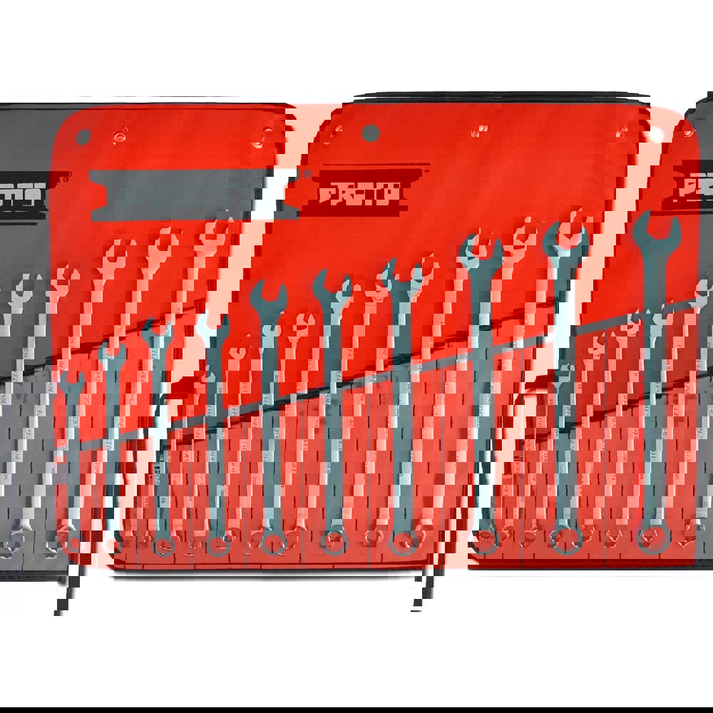 Combination Wrench Set: 10 Pc, Metric