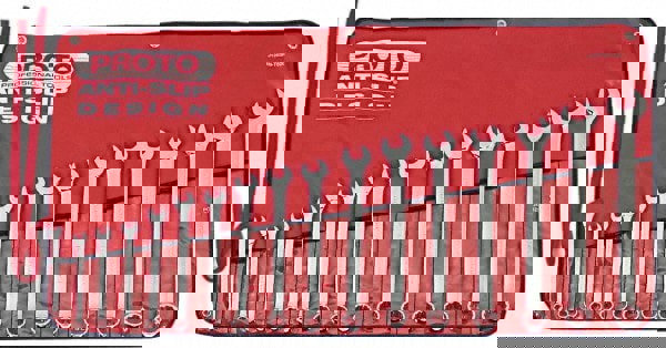 Combination Wrench Set: 17 Pc, Metric