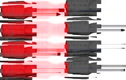 Screwdriver Set: 4 Pc, Phillips & Slotted