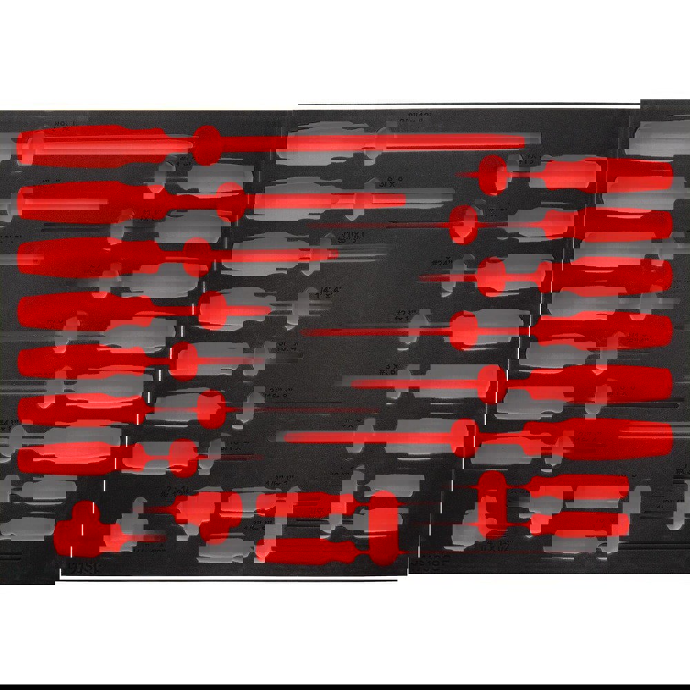 Tool Box Case & Cabinet Inserts; Type: Foam Insert ; For Use With: J1219SC ; Material Family: Foam ; Width (Inch): 23 ; Height (Inch): 1.25 in ; Color: Red