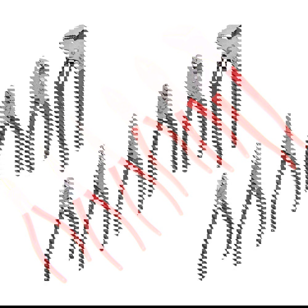 Plier Sets; Plier Type Included: Diagonal, Groove, Lineman's, Long Nose, Slip-Joint, Tongue ; Container Type: None ; Overall Length: 10-1/4 in; 6-1/8 in; 7-1/2 in; 7-3/4 in; 8-1/8 in ; Handle Material: Steel