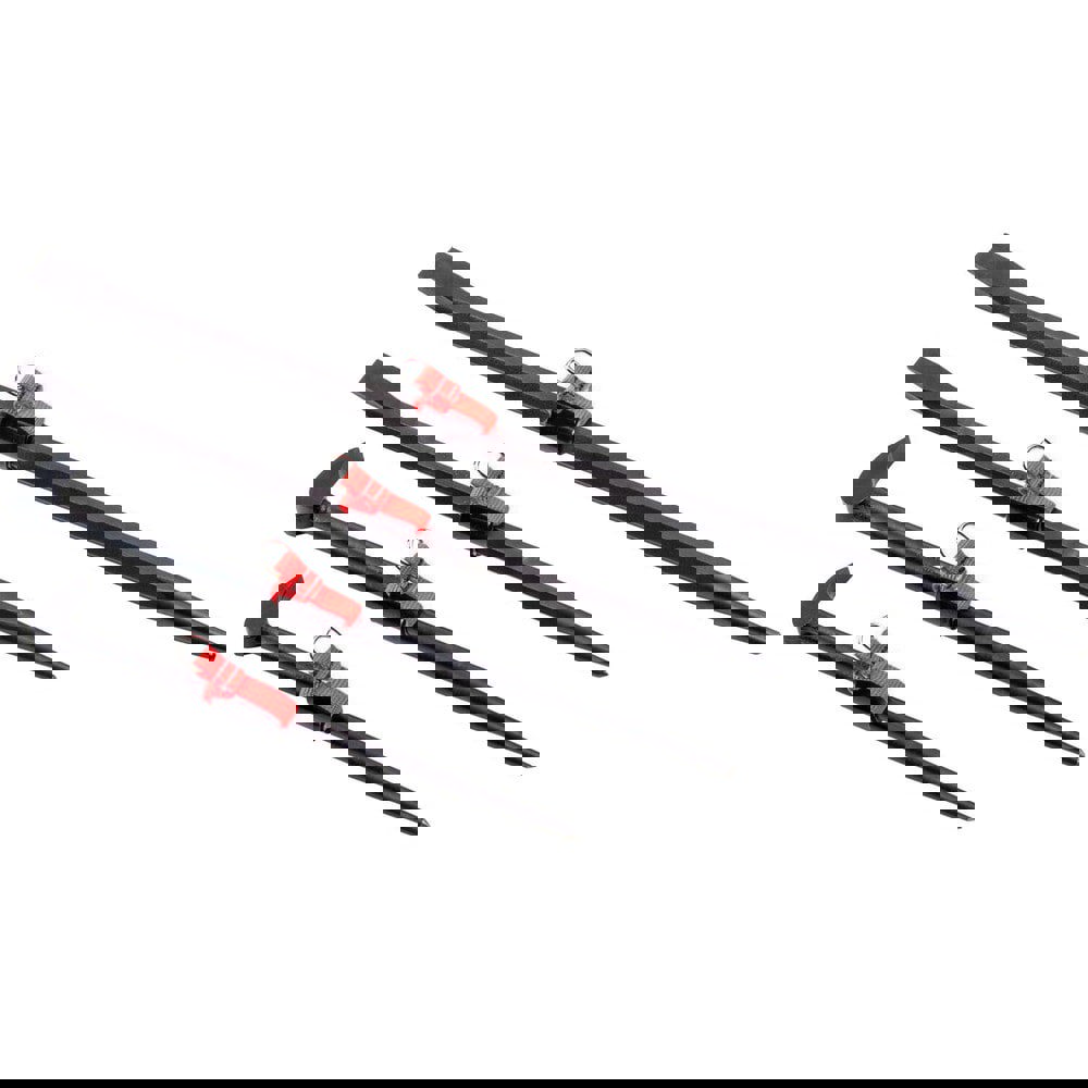 Pry Bar Sets; Type: Pry Bar Set; Number of Pieces: 4.000; Material: Steel; Overall Length: 12.00; Tether Style: Tether Ready; Number Of Pieces: 4