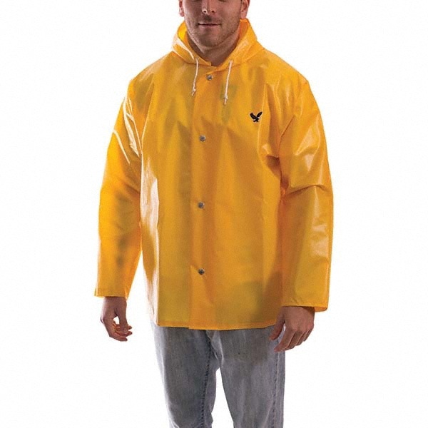 Rain Jacket: Size 6X-Large, Gold, Nylon