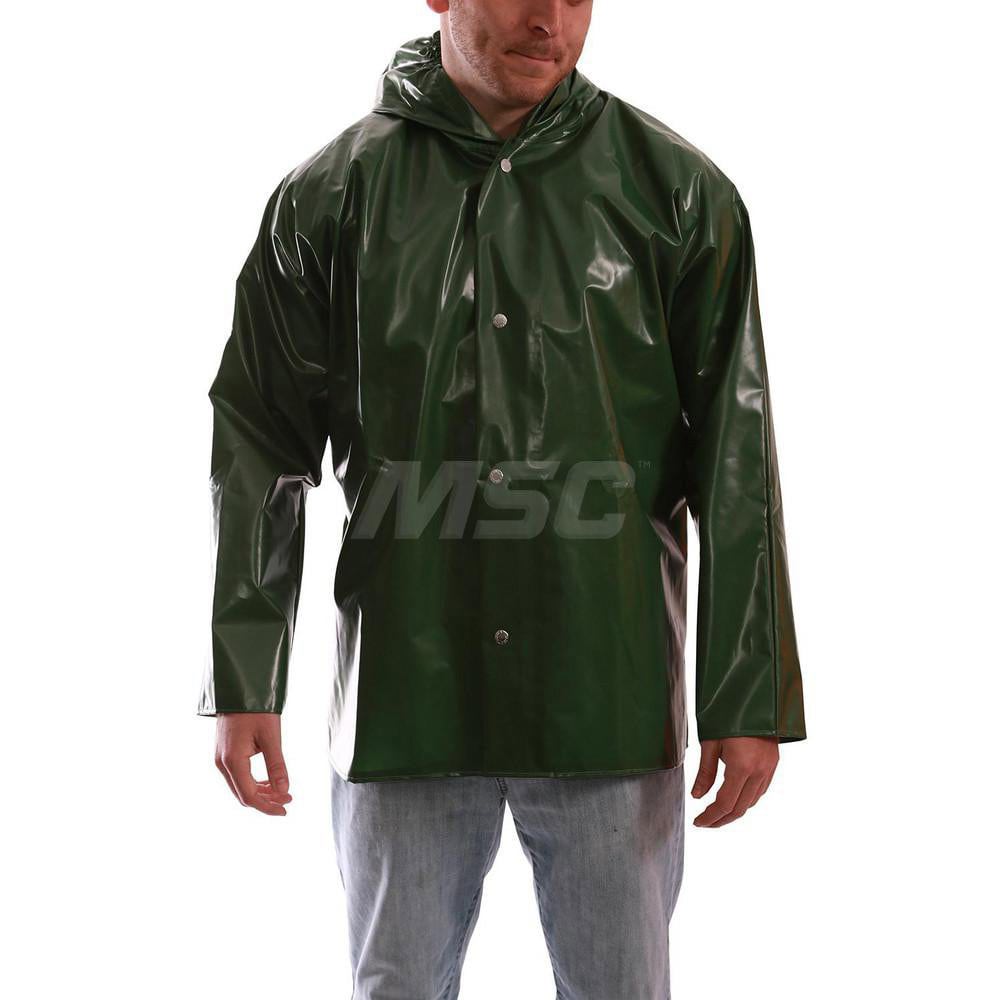 Hooded & Jacket: Size X-Small, Polyurethane & 210D Nylon, Snaps Closure