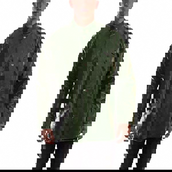 Rain Coat: Size 2X-Large, Green, Nylon