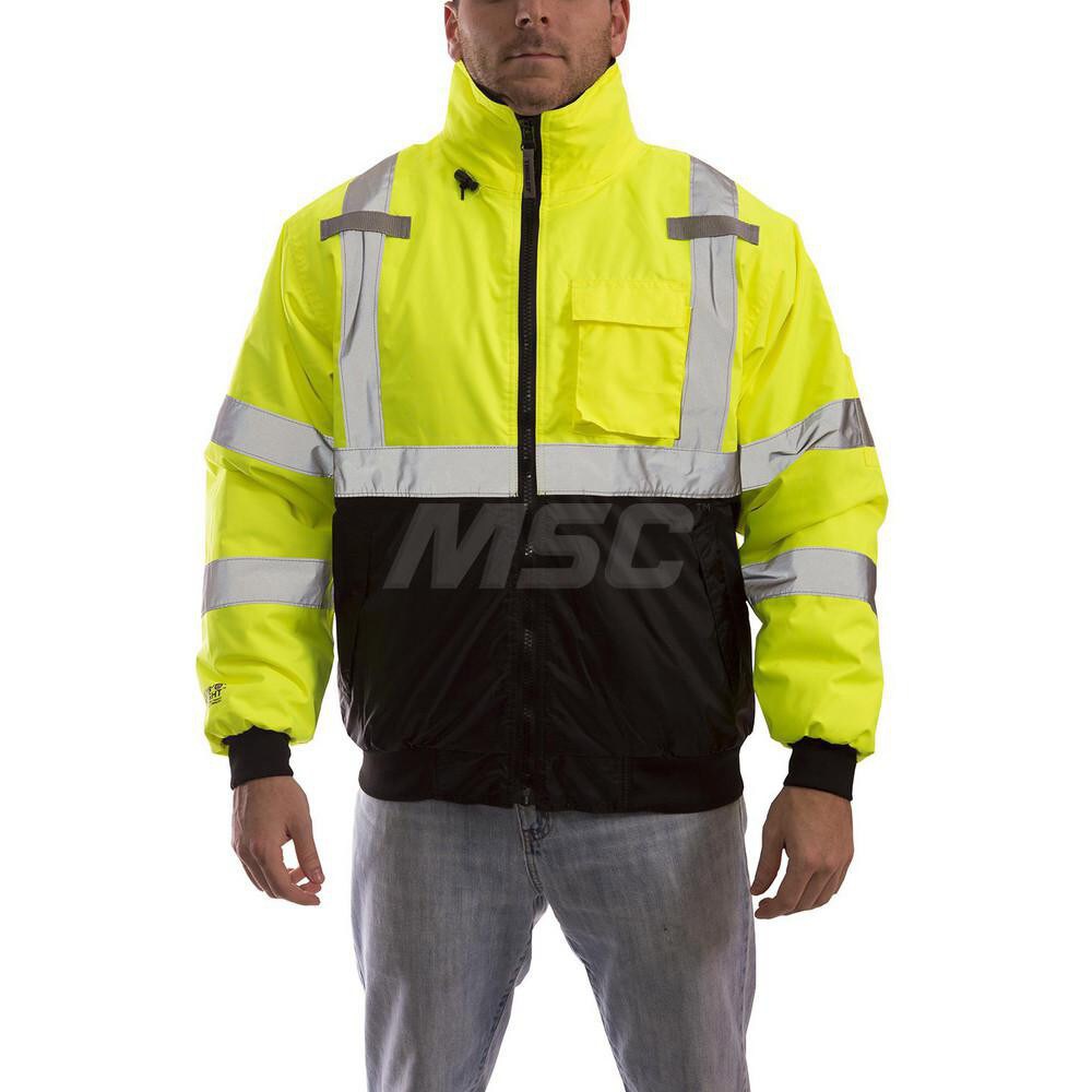 Work Jacket: Size 5X-Large, 300D Polyurethane Coated Polyester, Zipper Closure