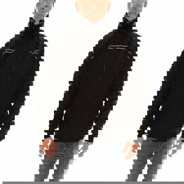 Rain Jacket: Size Medium, Black, Polyester