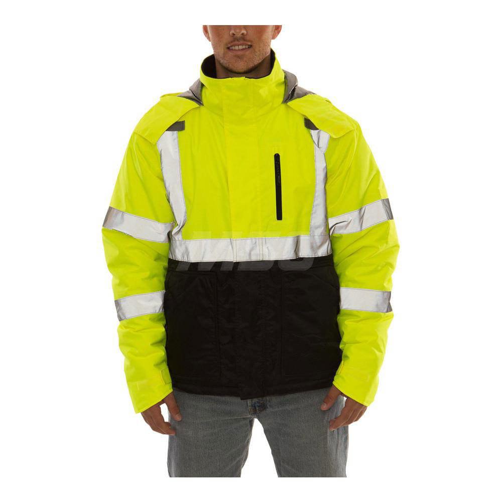 Jacket: Size 5X-Large, 300D Polyurethane Coated Polyester, Zipper Closure