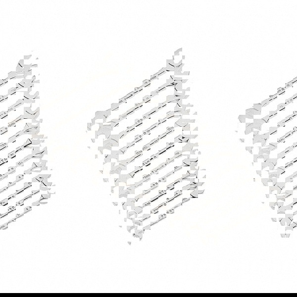 Open End Wrench Set: 11 Pc, Metric