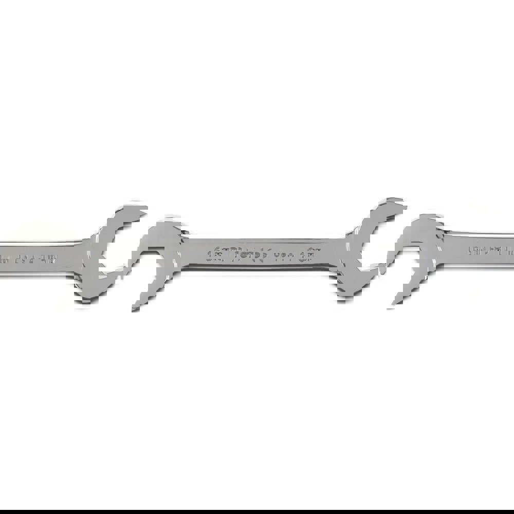 Open End Wrench: Double End Head, 16 mm, Double Ended