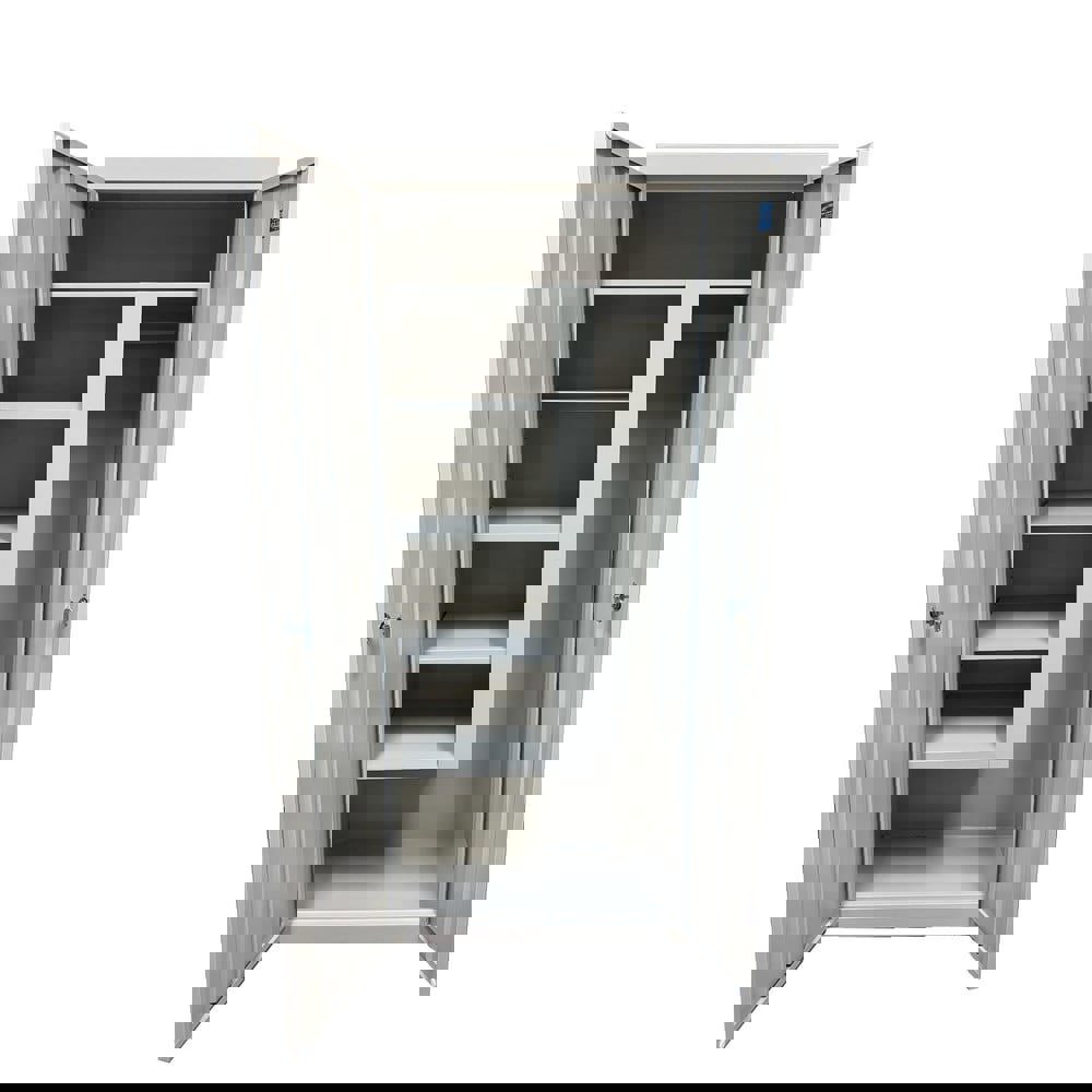 Storage Cabinets; Cabinet Type: Janitorial; Lockable Storage ; Cabinet Material: Steel ; Width (Inch): 30in ; Depth (Inch): 18in ; Cabinet Door Style: Lockable ; Height (Inch): 72in