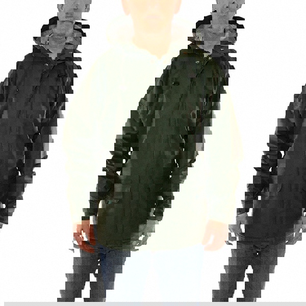 Rain Jacket: Size 3X-Large, Green, Polyester