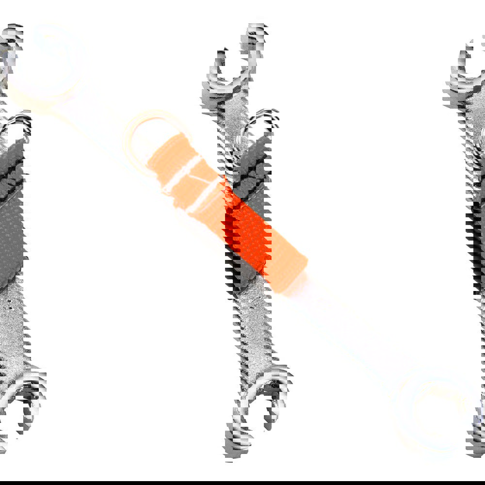 Flare Nut Wrenches; Type: Open End; Size (Inch): 19 mm, 21 mm; Size (mm): 19 mm, 21 mm; Head Type: Double; Offset; Opening Type: 6-Point Flare Nut; Head Offset Angle: 15; Non-sparking: No; Insulated: No; Magnetic: No; Corrosion-resistant: Yes; Ratcheting: