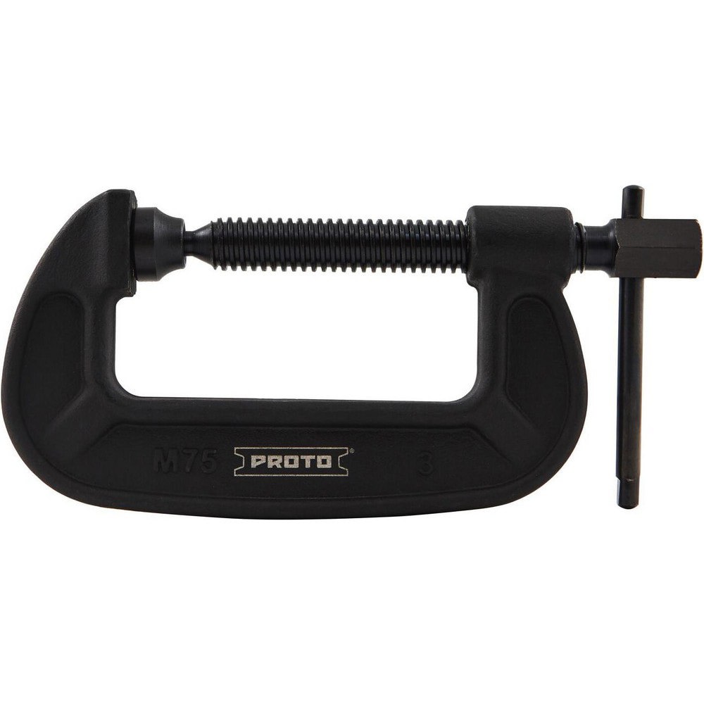 C-Clamps; Clamp Type: C-Clamps ; Body Material: Steel ; Anvil Material: Steel ; Application Strength: Heavy-Duty ; Clamping Pressure: 3500lb ; Throat Depth Style: Standard Depth
