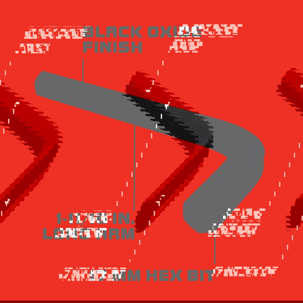 Hex Key: Hex End, Long Arm