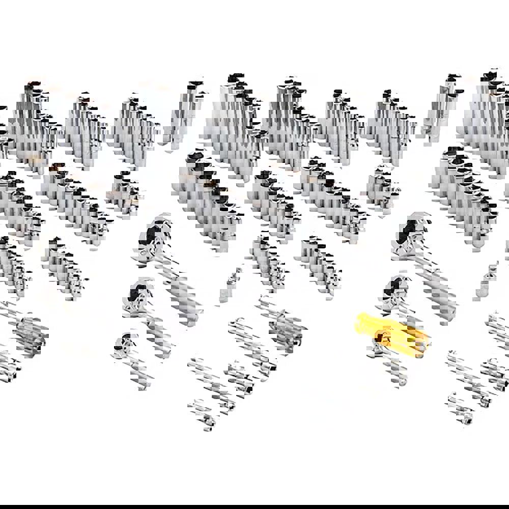 Deep Standard Socket Set: 101 Pc, 1/2