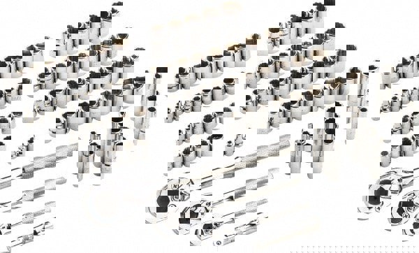 Deep Standard Socket Set: 81 Pc, 1/2