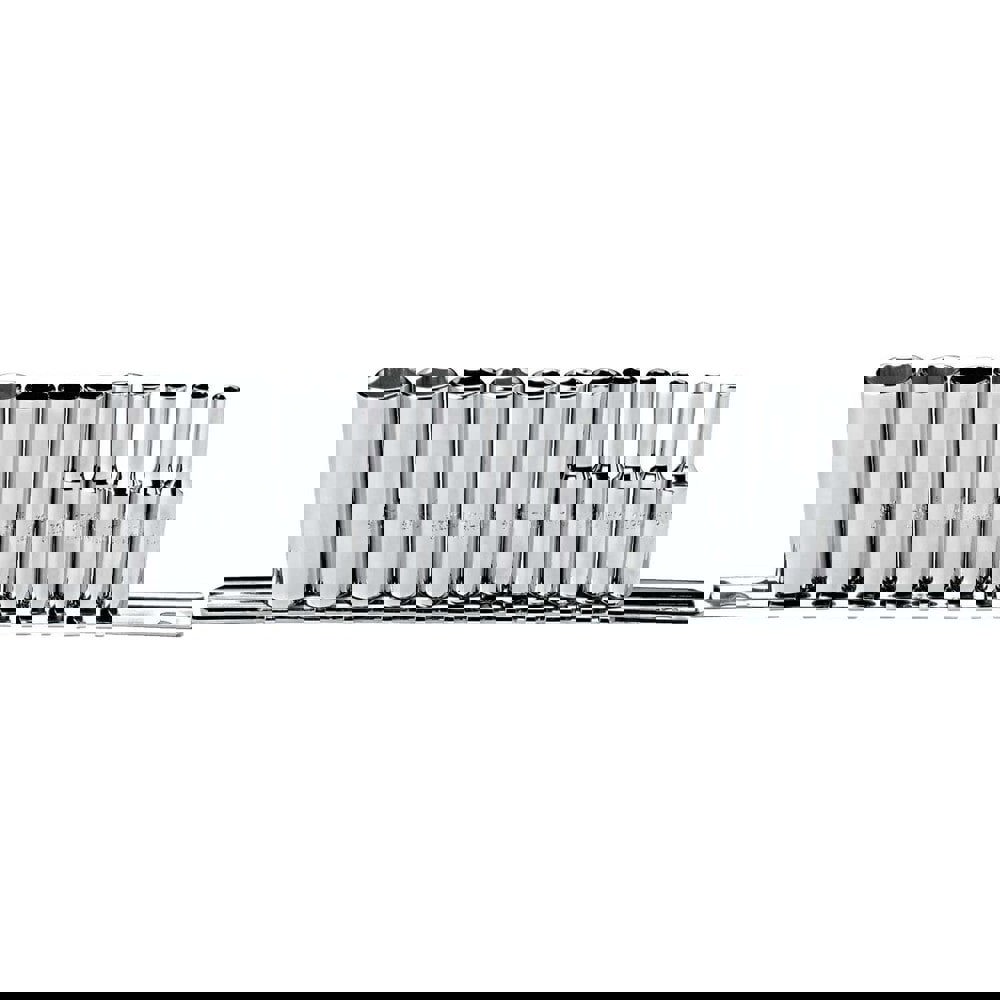 Deep Socket Set: 12 Pc, 1/4