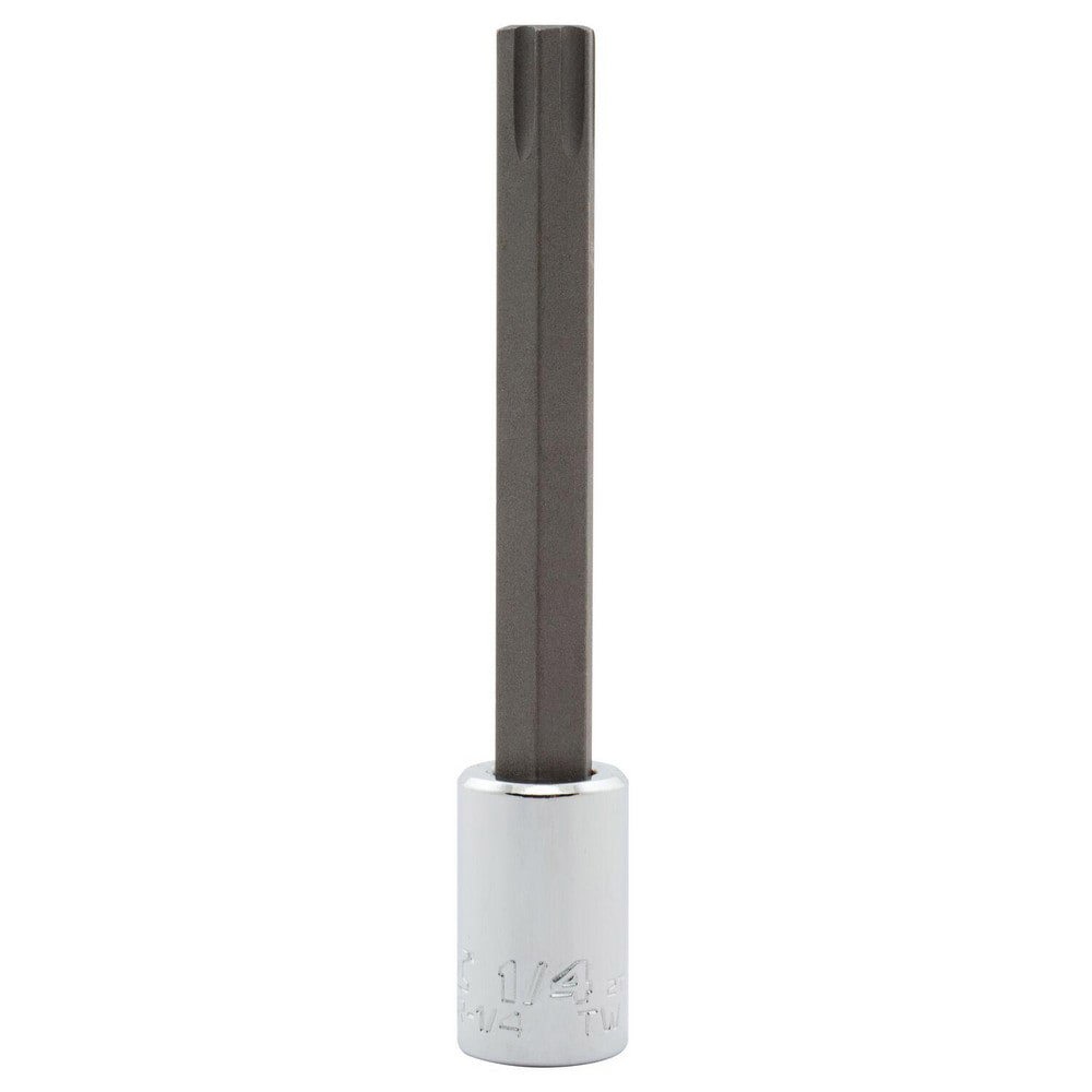 Hand Hex & Torx Bit Sockets; Socket Type: Hex Bit Socket ; Tool Type: Hex Bit Socket ; Hex Size (mm): 6.3500 ; Hex Size (Inch): 1/4 ; Bit Length (Inch): 2-3/4 ; Insulated: No