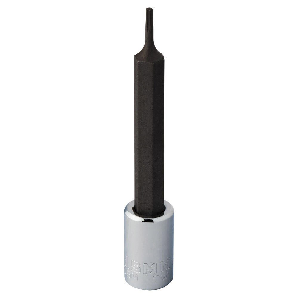 Hand Hex & Torx Bit Sockets; Socket Type: Hex Bit Socket ; Tool Type: Hex Bit Socket ; Hex Size (mm): 1.500 ; Bit Length (Inch): 2-3/4 ; Insulated: No ; Material: Steel