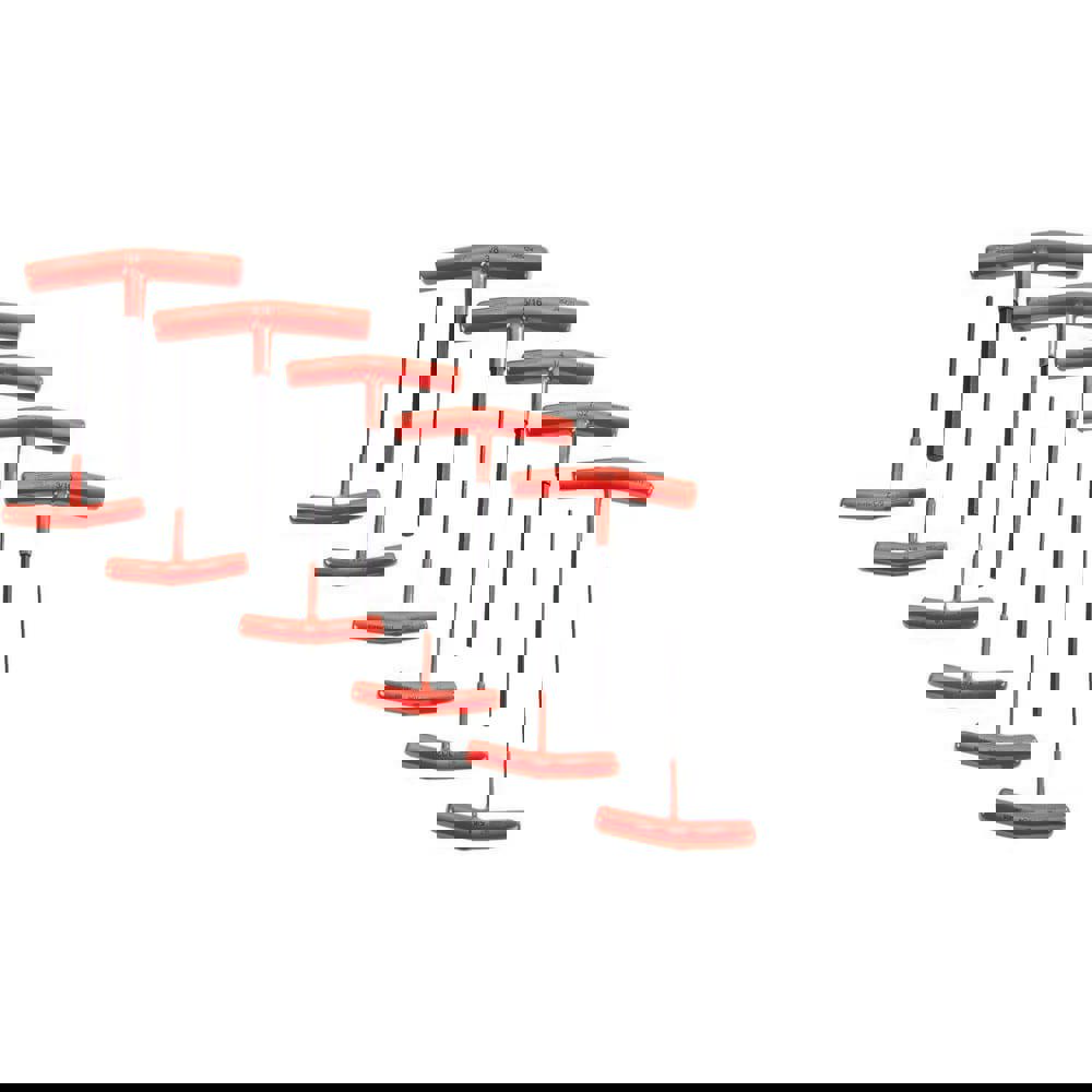 Hex Key Sets; Ball End: No ; Handle Type: T-Handle ; Hex Size: 5/64-3/8 in; 2-6mm ; Material: Alloy Steel ; Tether Style: Not Tether Capable ; Number Of Pieces: 17