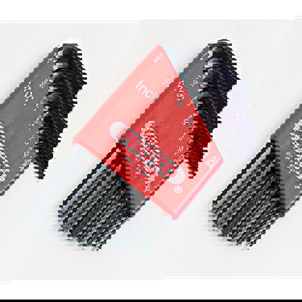 Hex Key Sets; Ball End: No ; Handle Type: L-Handle ; Hex Size: 1/4 in; 1/8 in; 3/16 in; 3/32 in; 5/32 in; 5/64 in; 7/32 in ; Material: Alloy Steel ; Tether Style: Not Tether Capable ; Number Of Pieces: 7