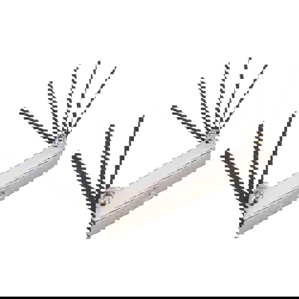 Hex Key Sets; Ball End: No ; Handle Type: Folded ; Hex Size: 1/4 in; 1/8 in; 3/16 in; 3/32 in; 5/32 in; 7/32 in; 7/64 in; 9/64 in ; Material: Alloy Steel ; Tether Style: Not Tether Capable ; Number Of Pieces: 8