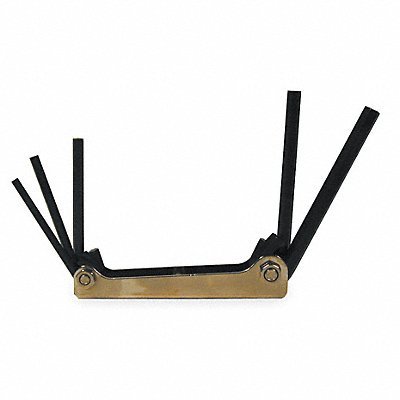 Folding 5 Piece Hex Key Set