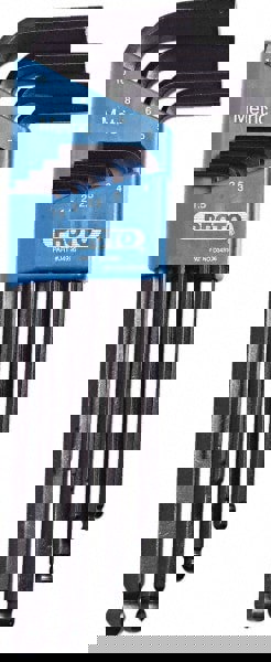 9 Piece L-Key Ball End Hex Key Set