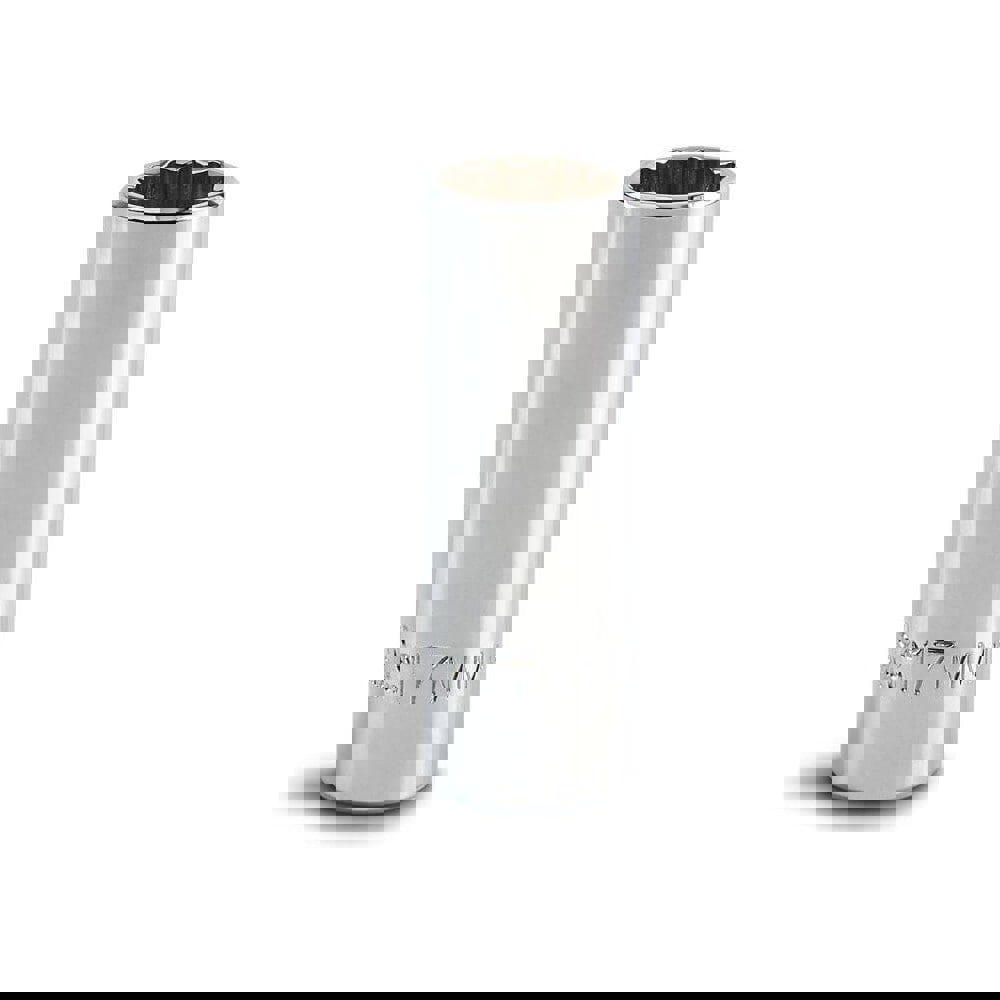 Deep Hand Socket: 17 mm Socket, 12-Point