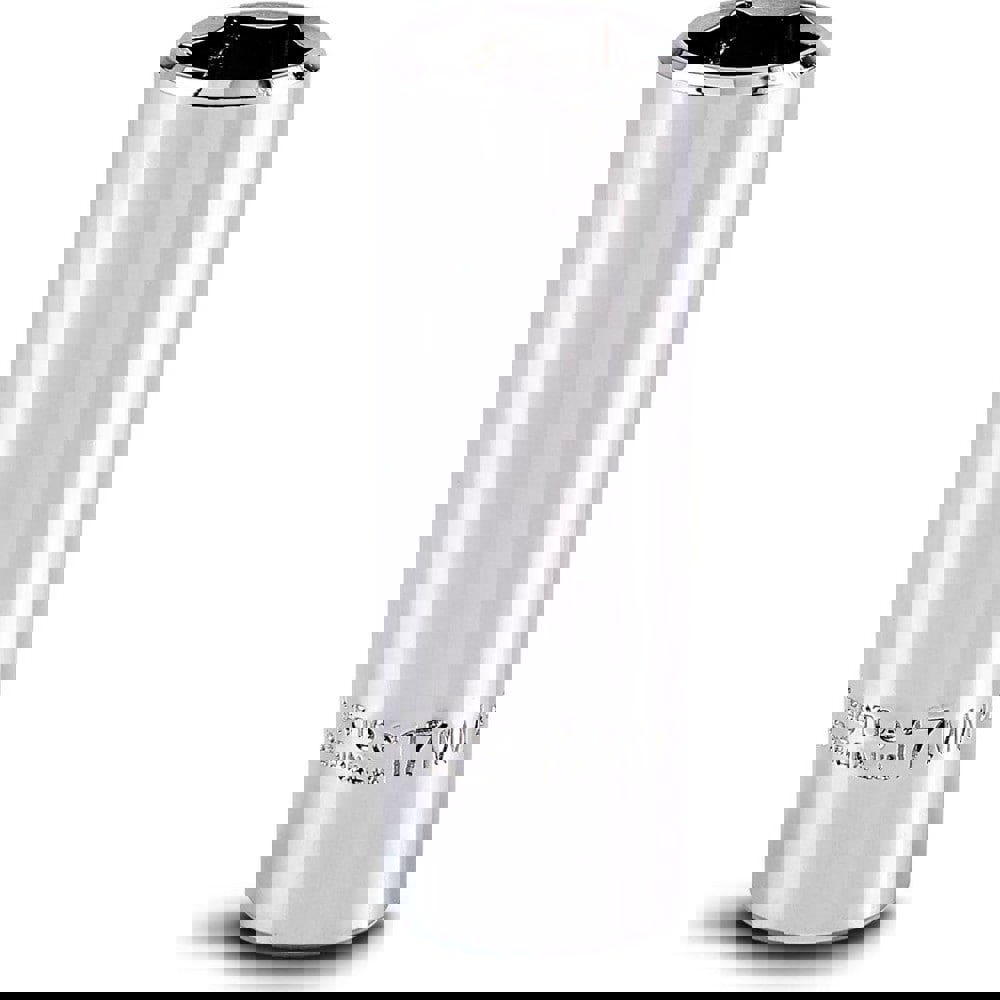 Deep Hand Socket: 17 mm Socket, 6-Point